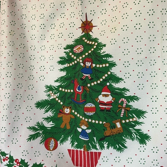 🎄Vintage 1980’s Gourmet Gallery Half Apron Christmas Tree Design Holidays 🎄 - Picture 2 of 6